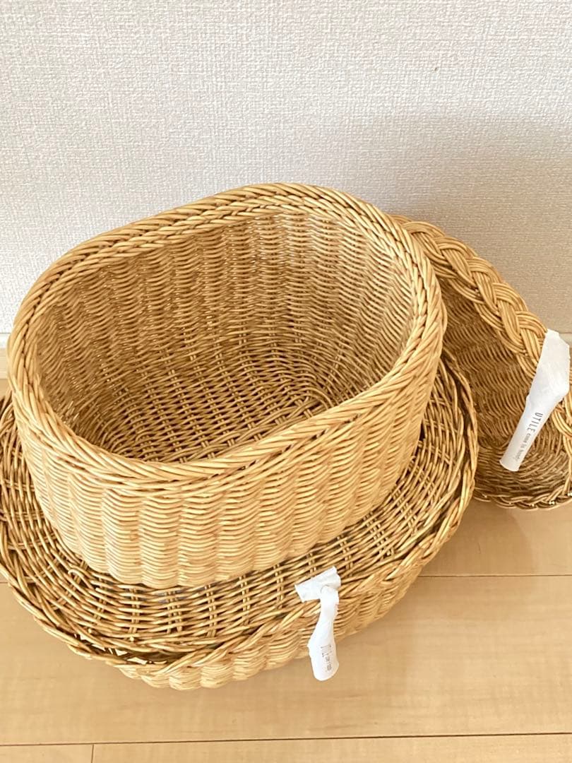 UTILE(ユティル) 洗える ふた付バスケット　S・Lセット