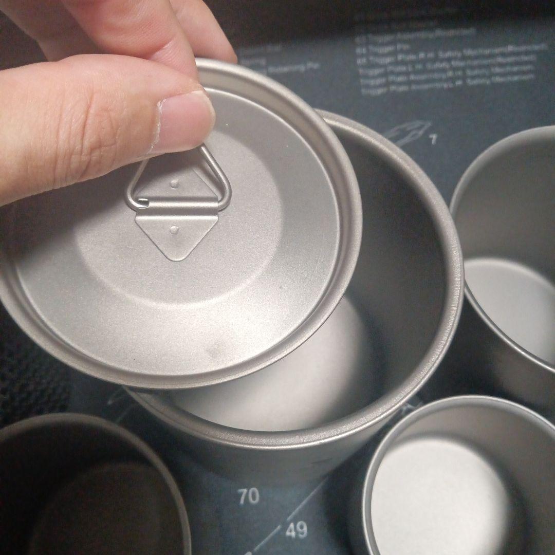 チタン製　マグカップ　スタッカブル