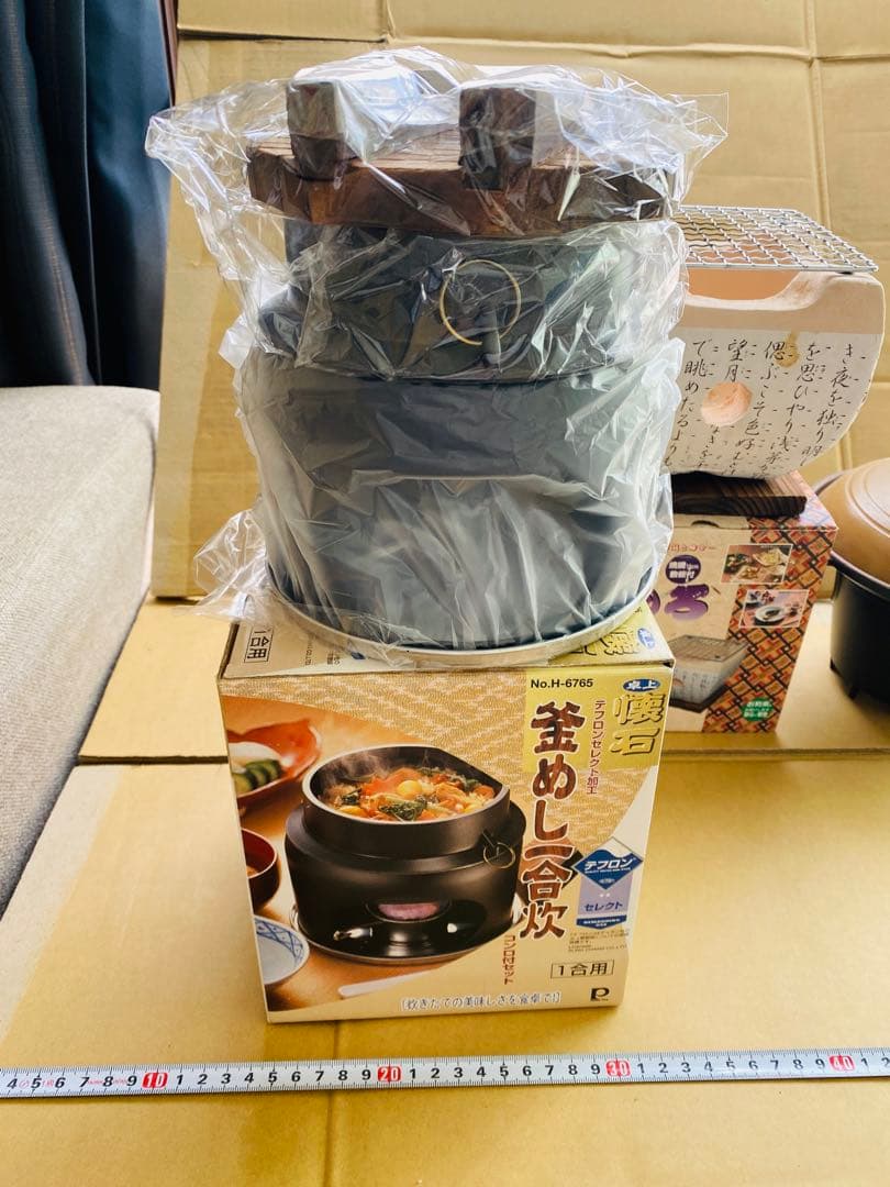 1人用釜飯　七輪　陶板焼きセット