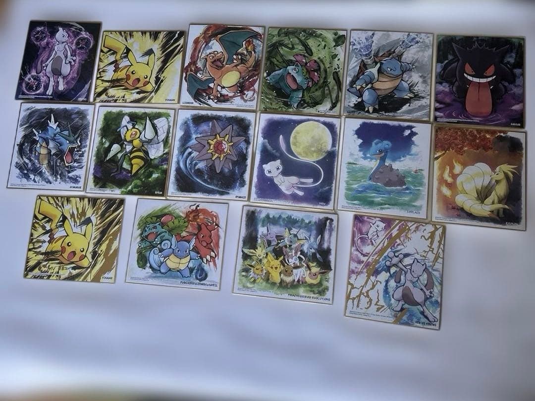 ポケモン色紙ART 1・2・4弾 29枚 金銀箔