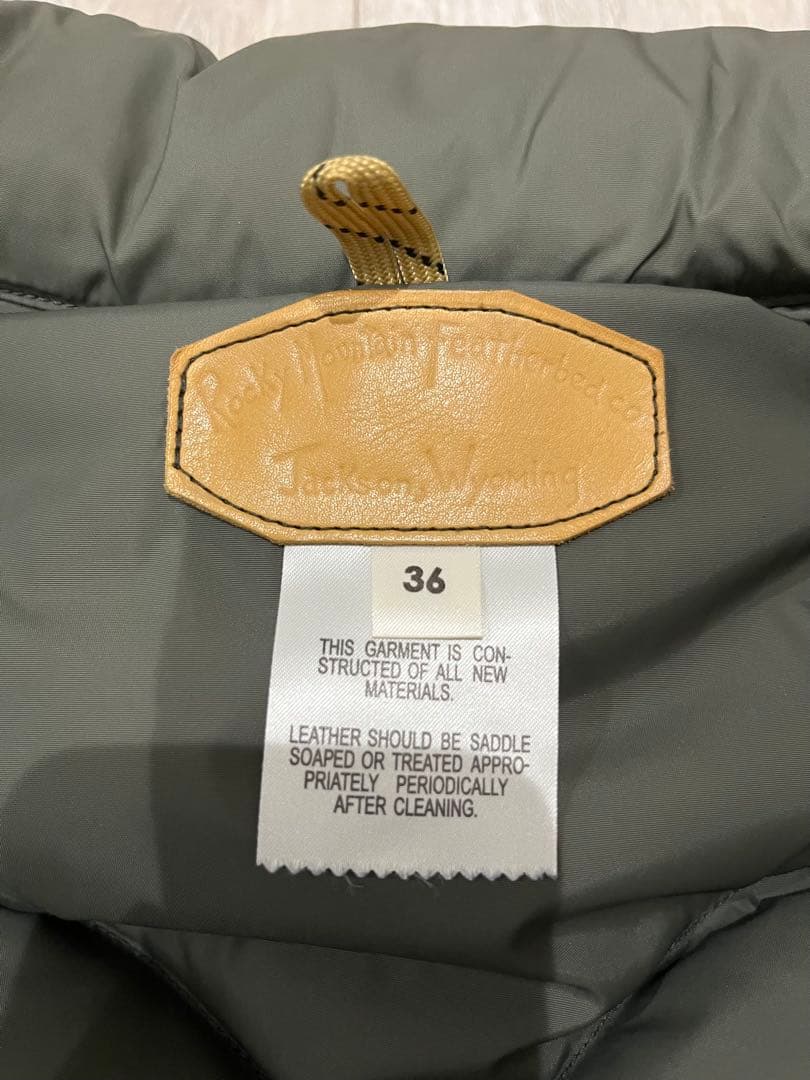 ロッキーマウンテン ダウンベスト 36 コーデュロイ Featherbed