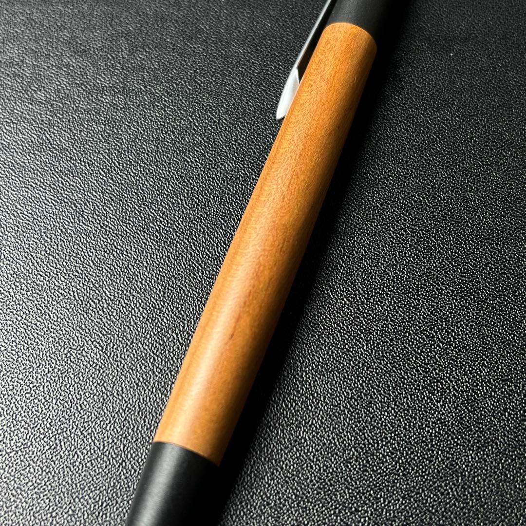 美品 野原工芸 山桜 旧型 シャーペン スリム つや消しシルバー