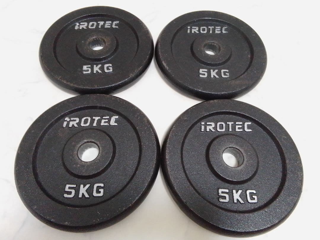 こ*い様 アイロテック iROTEC ダンベル 5kg×4枚 合計20kg 28