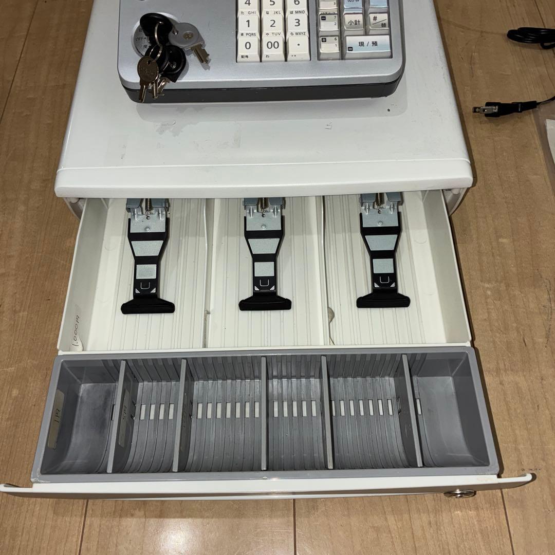 カシオ　レジスター　TE-400 動作ok カギ複数付属！
