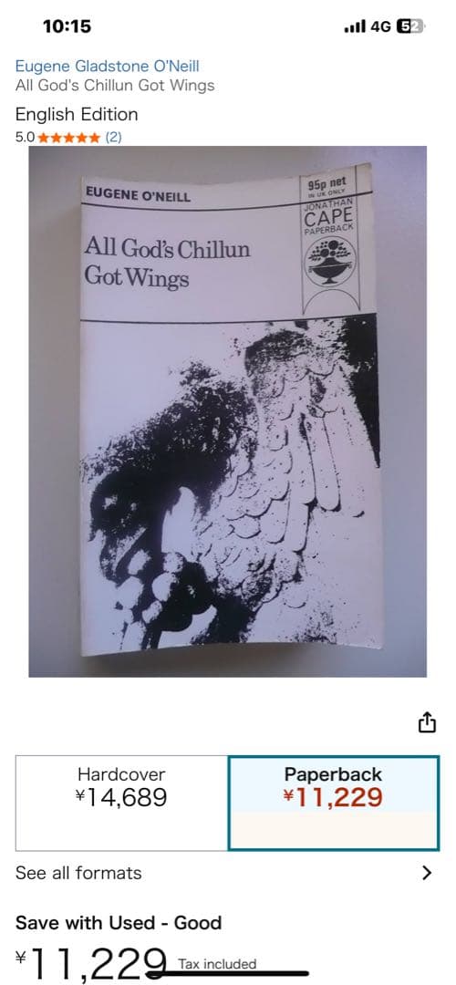 洋書 All God's Chillun Got Wings