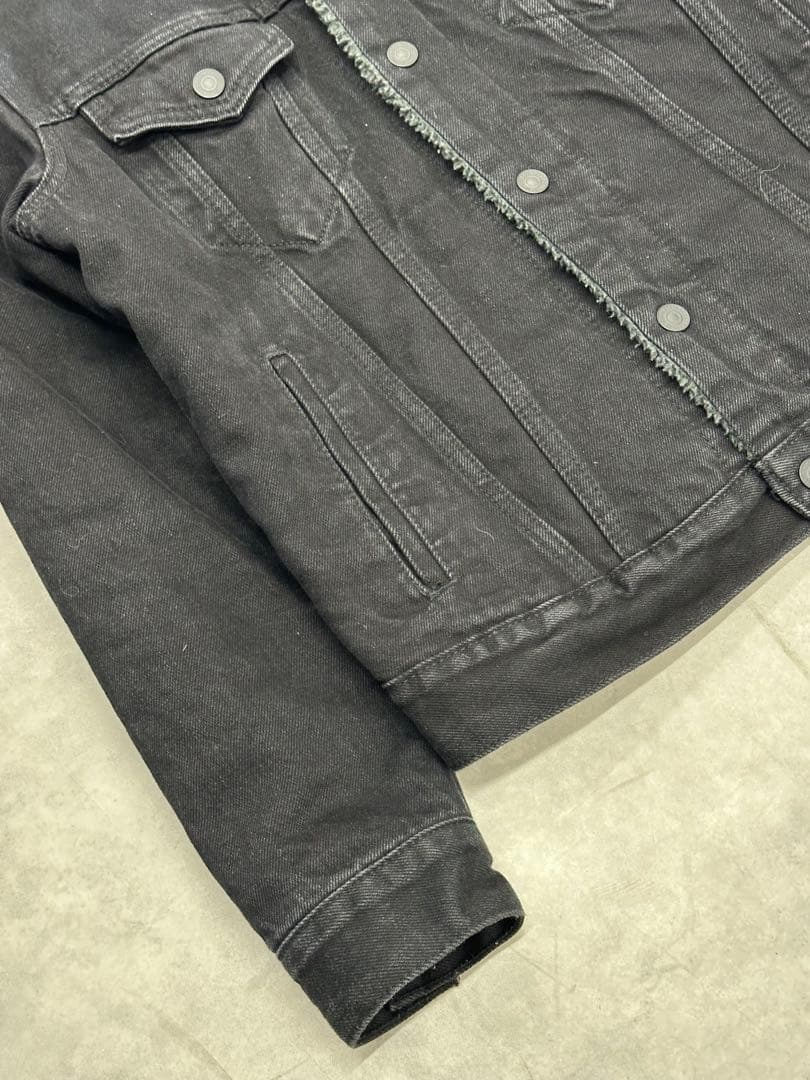 LEVI’S デニムジャケット ブラックデニム 裏ボア サイズS 王道