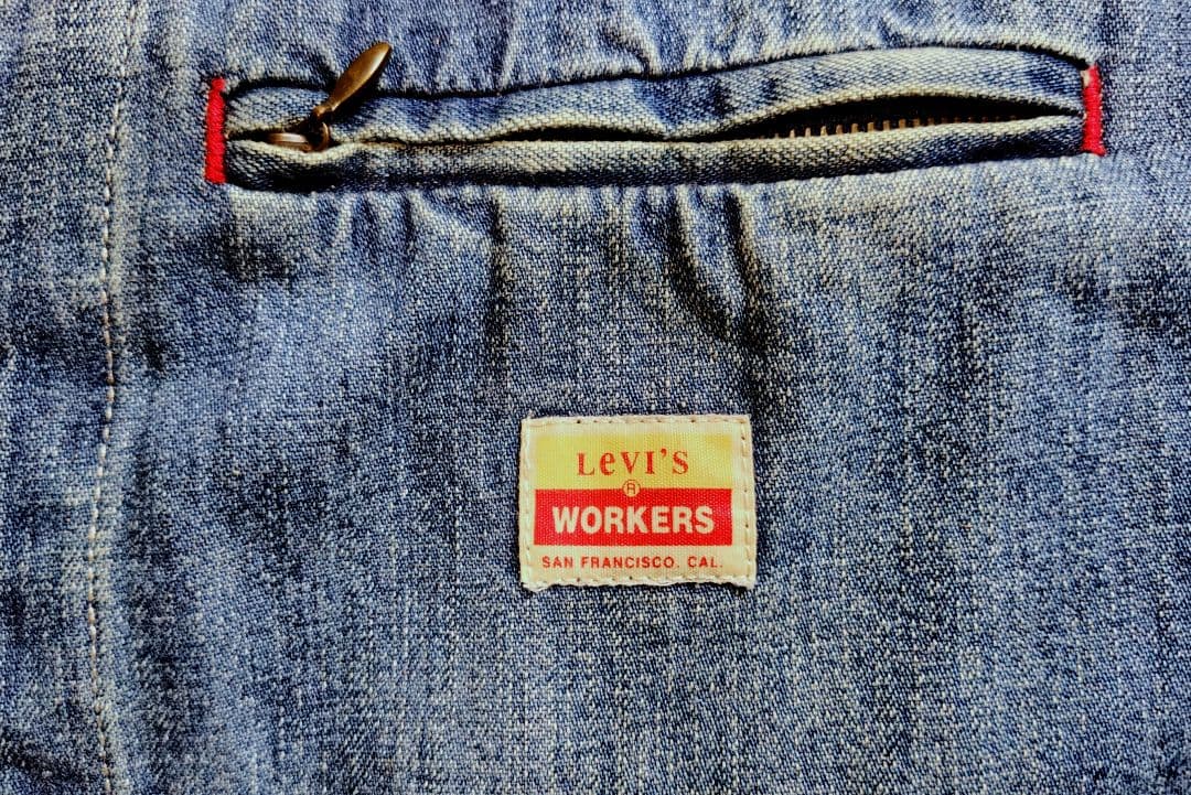 希少　リーバイス　workers デニムジャケット　ジップアップ　古着