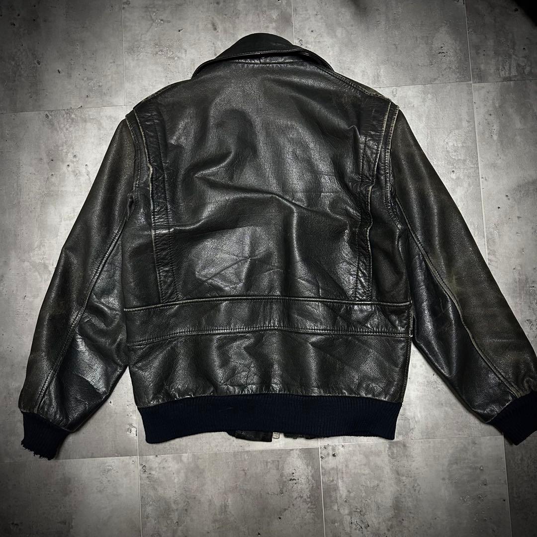 80s 90s カウレザーA-2 G-1 フライトジャケット ライダース M