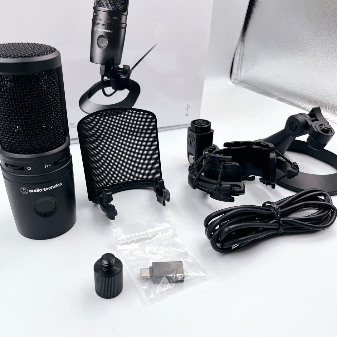【美品】オーディオテクニカ AT2020USB-XP　AT8455セット