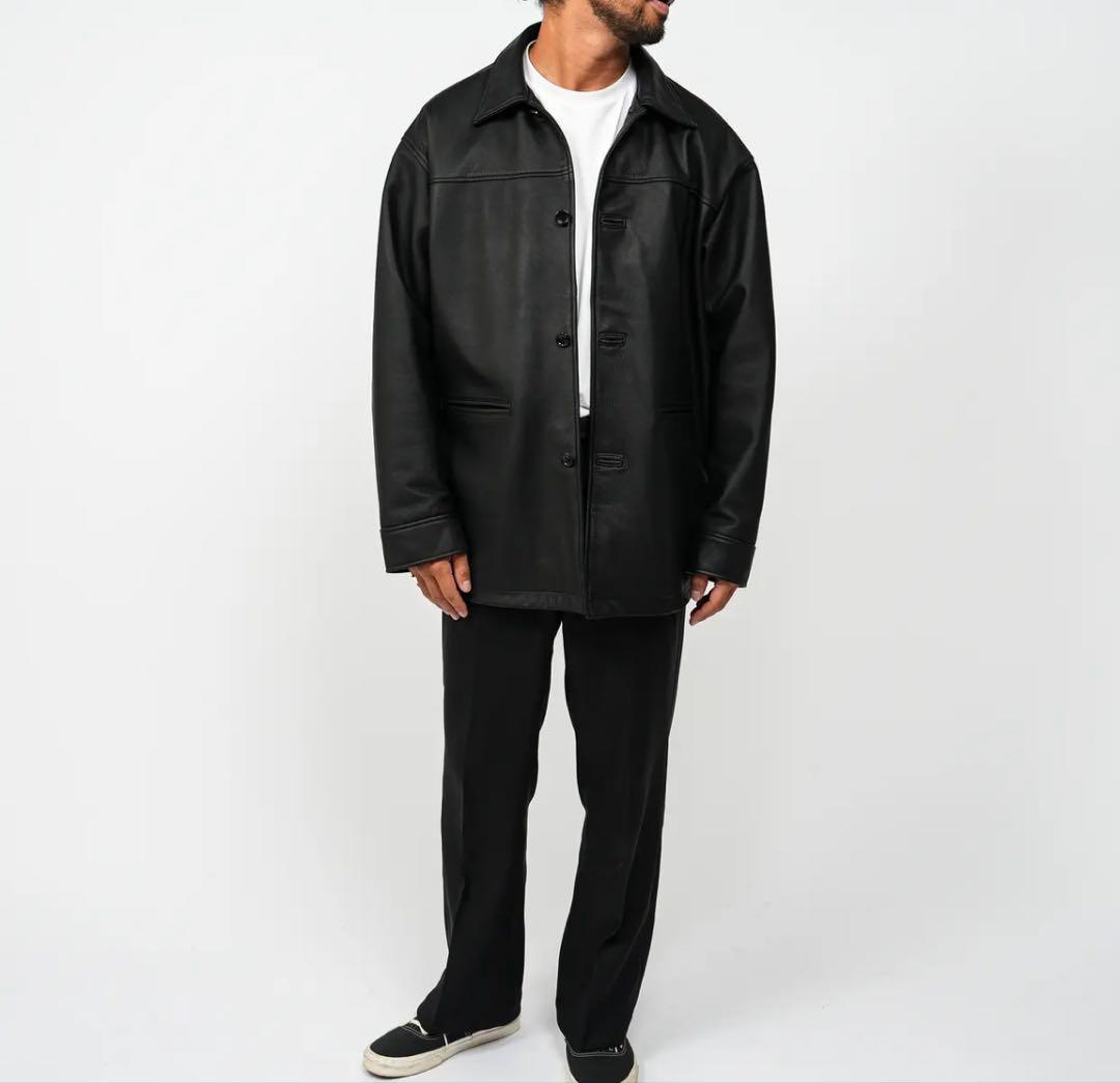 ovy Calf Leather Car Coat カーコート 今週限定値下げ