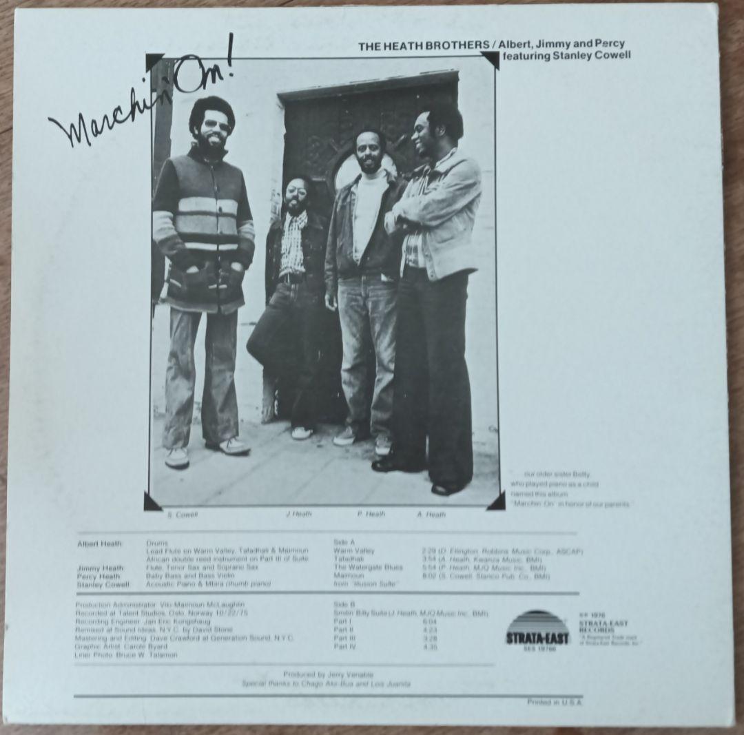 洋楽 Heath Brothers/Marchin' On!/Strata East