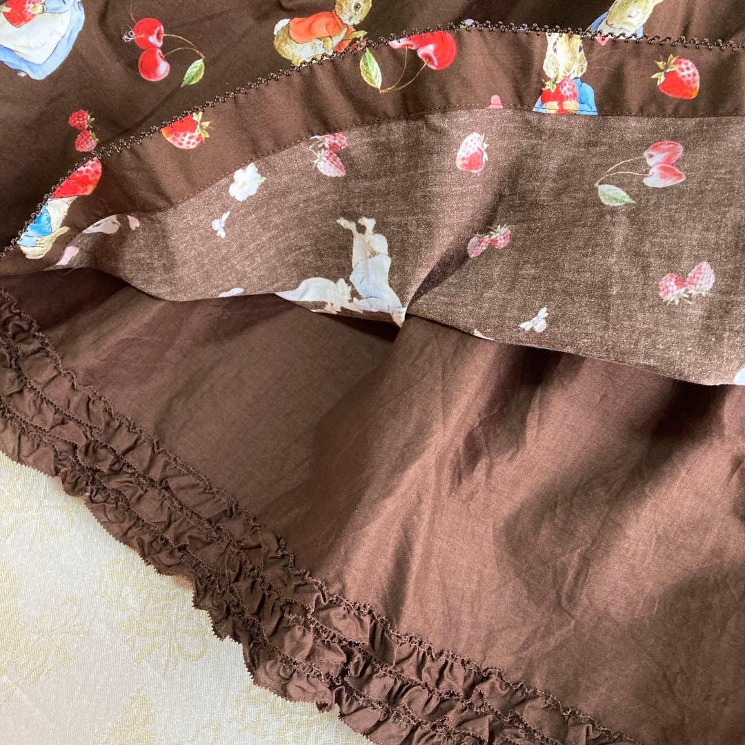 希少PINK HOUSE 美品✨　ピーターラビット　ワンピース　ブラウン