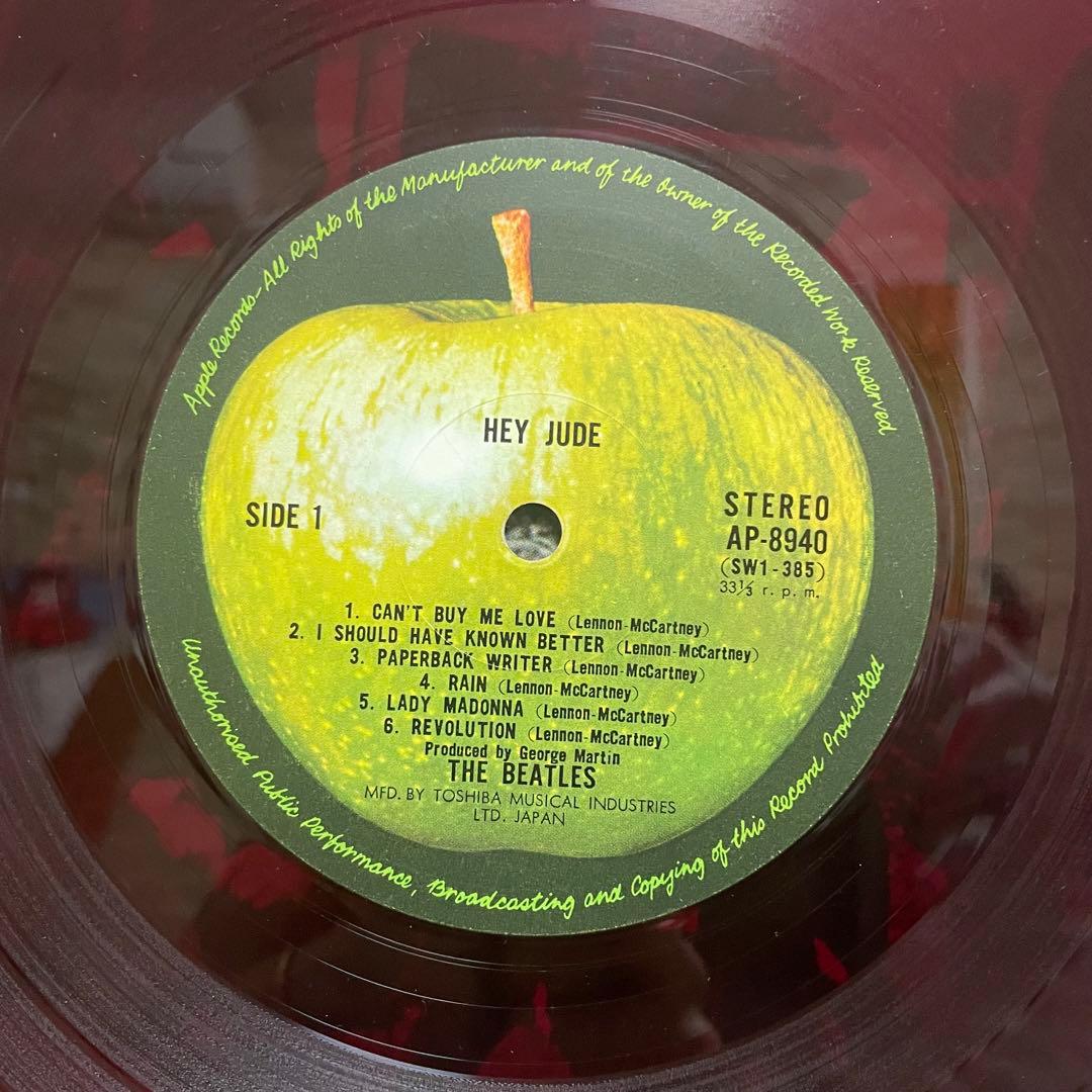 【赤盤】　The Beatles Hey Jude レコード AP-8940