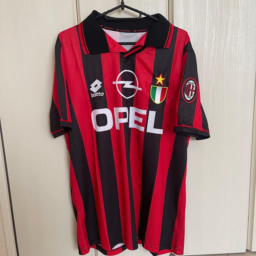 ミラン1996/97 バッジョ　サッカーユニフォーム　ホーム　BAGGIO