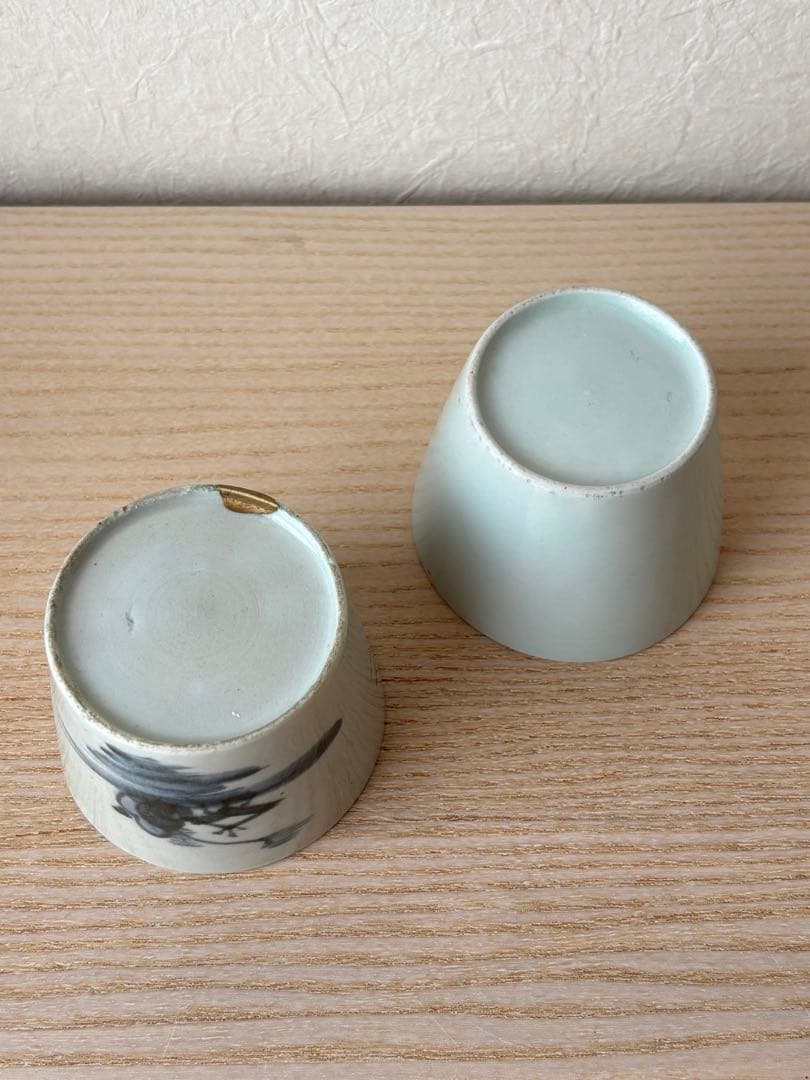 京都の骨董店で購入した古伊万里の蕎麦猪口　2客セット
