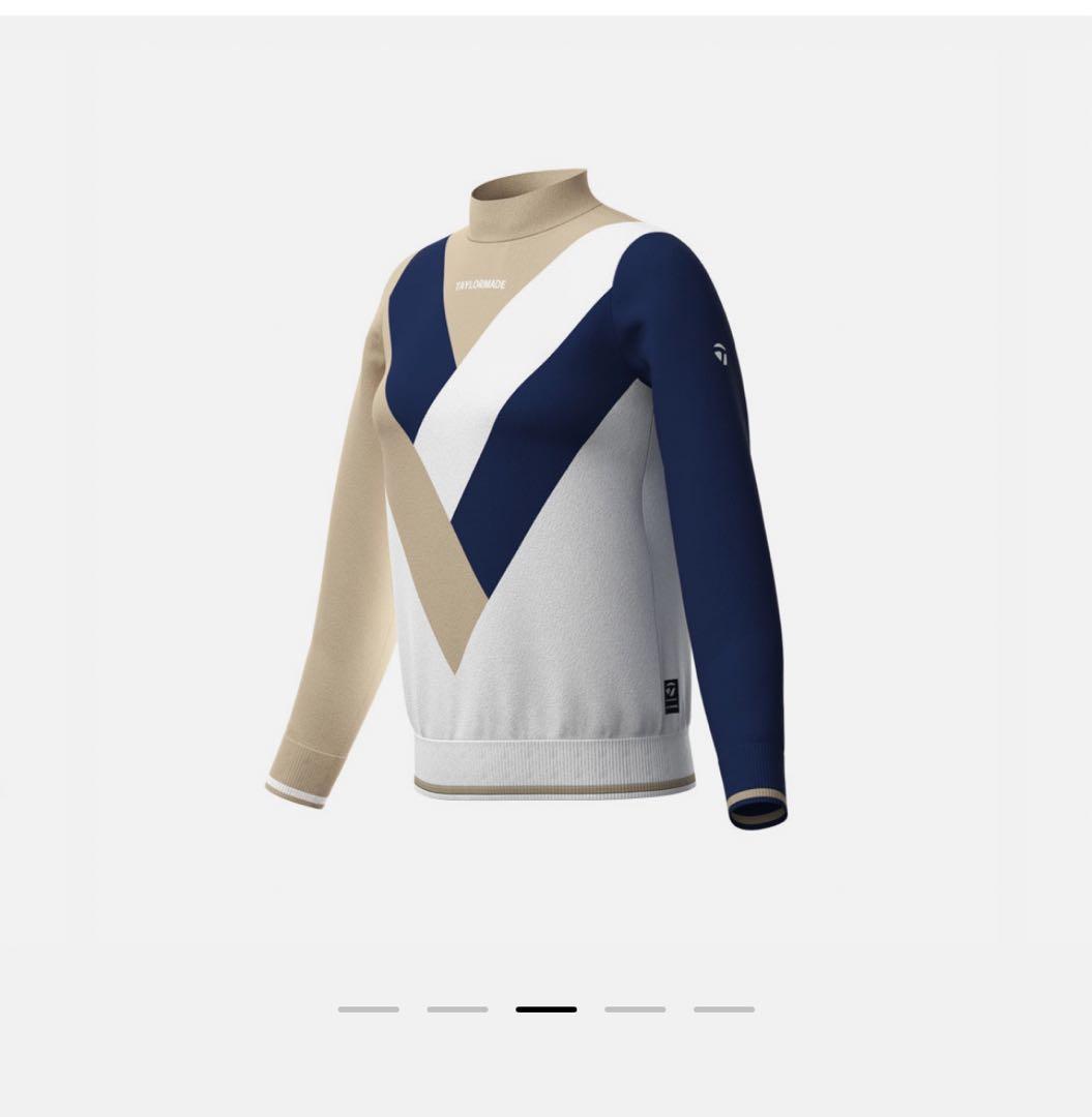 【Taylormade】カラーブロックモックセーター（未使用に近い）