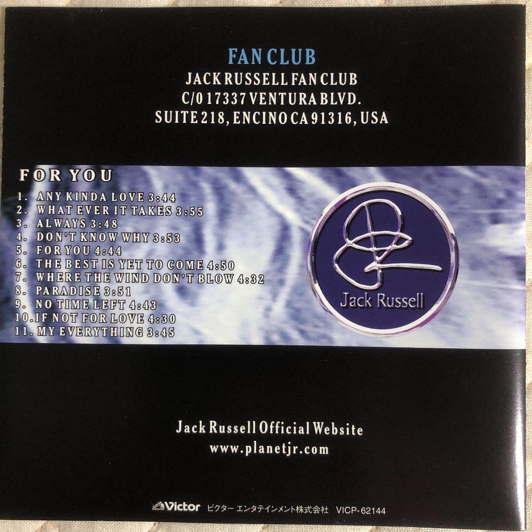 洋楽 JACK RUSSELL/ FOR YOU/ GREAT WHITE/ 2003
