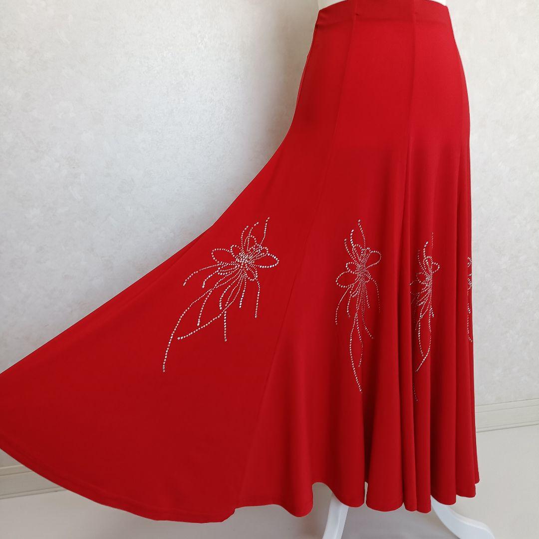 社交ダンス衣装 上下セット レッスンウェア 練習着 ICHIOKU 赤 レッド
