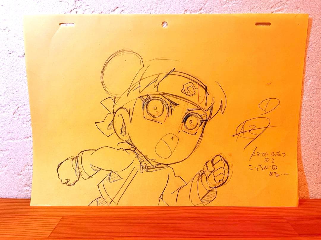 【直筆原画】NARUTO ネジ　テンテン/５枚/セル画 制作資料 genga