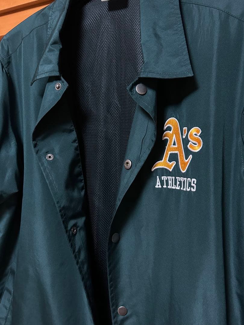 Athletics A's ジャケット ダークグリーン