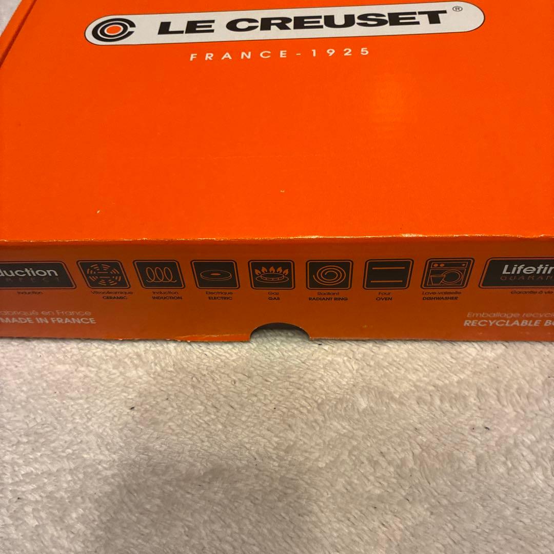 LE CREUSET オレンジ ラウンドグリルパン　ホーロー鍋　26cm 箱