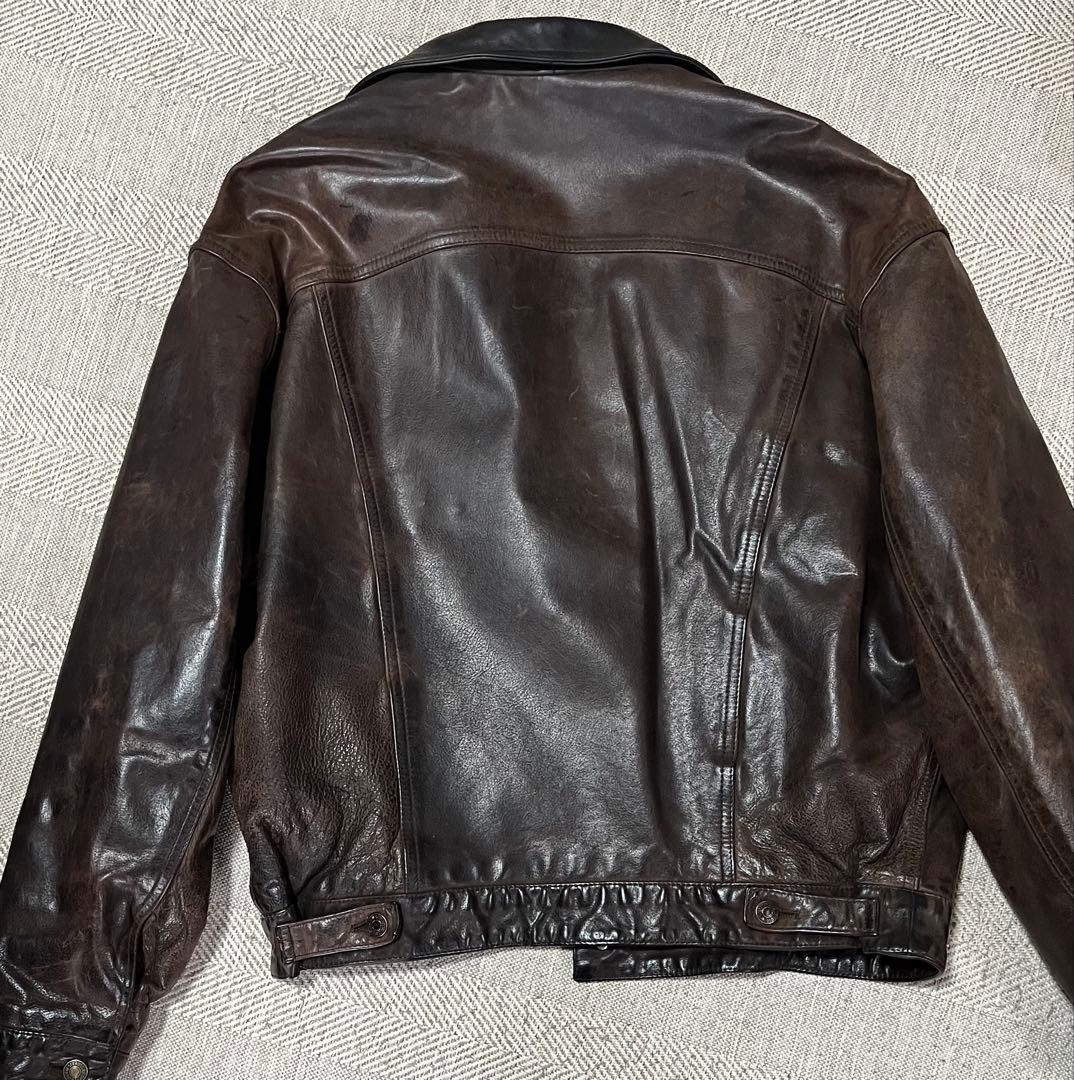 激レア　Levi's リーバイス レザー　トラッカー　ジャケット