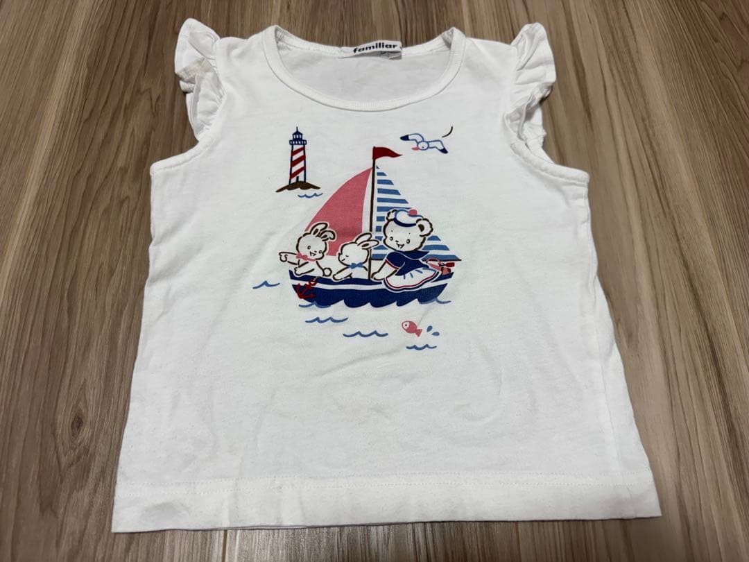 familiar ワンピース/Tシャツ2点/スカート　4点まとめセット 90