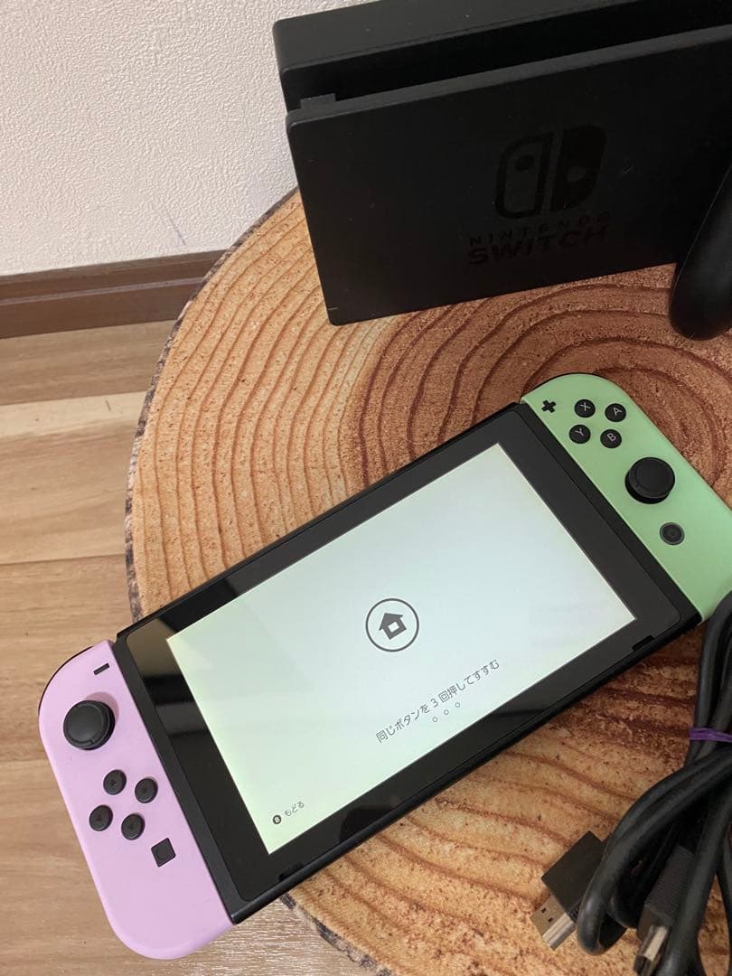 Nintendo Switch ニンテンドースイッチ本体　PNK/GRN 箱無し