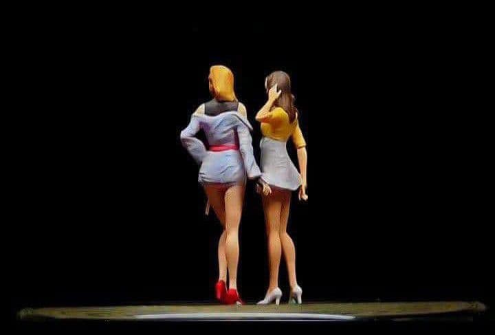 ⚠️ラスト■1/64イニD【インパクトブルー/真子＆沙雪 Ver.2】2体セット