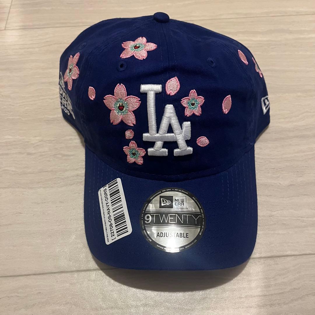 村上隆 x ドジャース new era 9 twenty キャップ 青