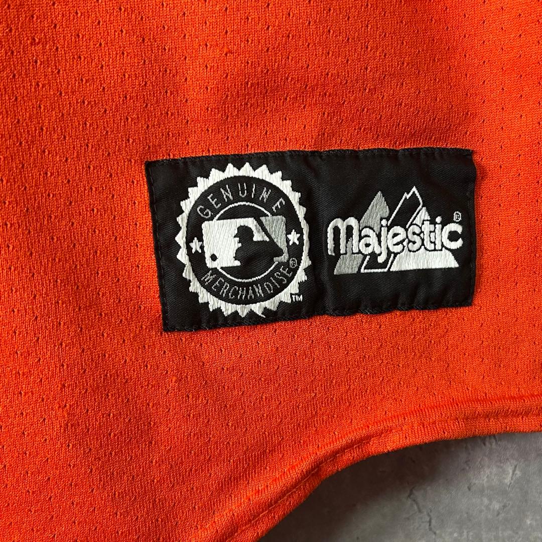 USA製 希少カラー NY ヤンキース ユニフォーム オレンジ Majestic