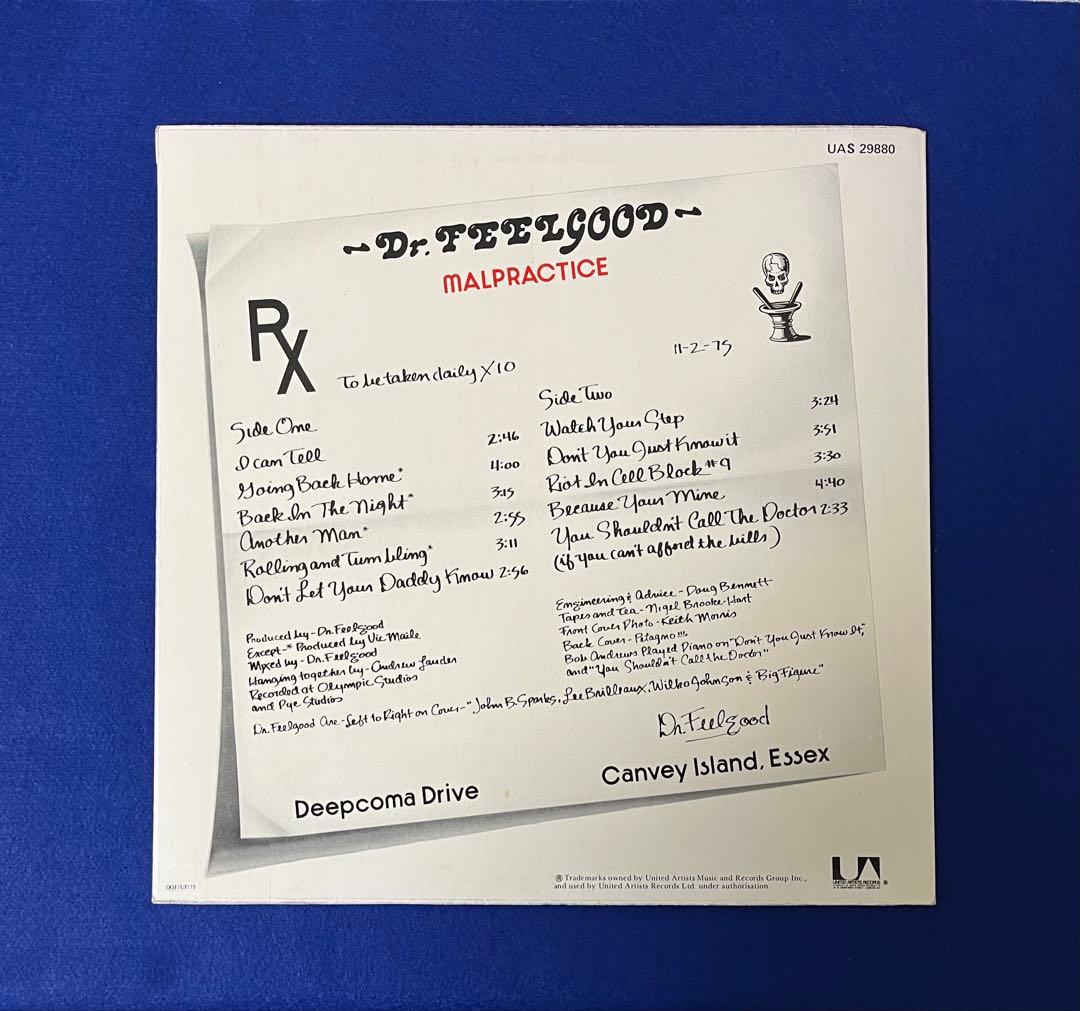 UKOrg ドクターフィールグッド Malpractice 2ndアルバム
