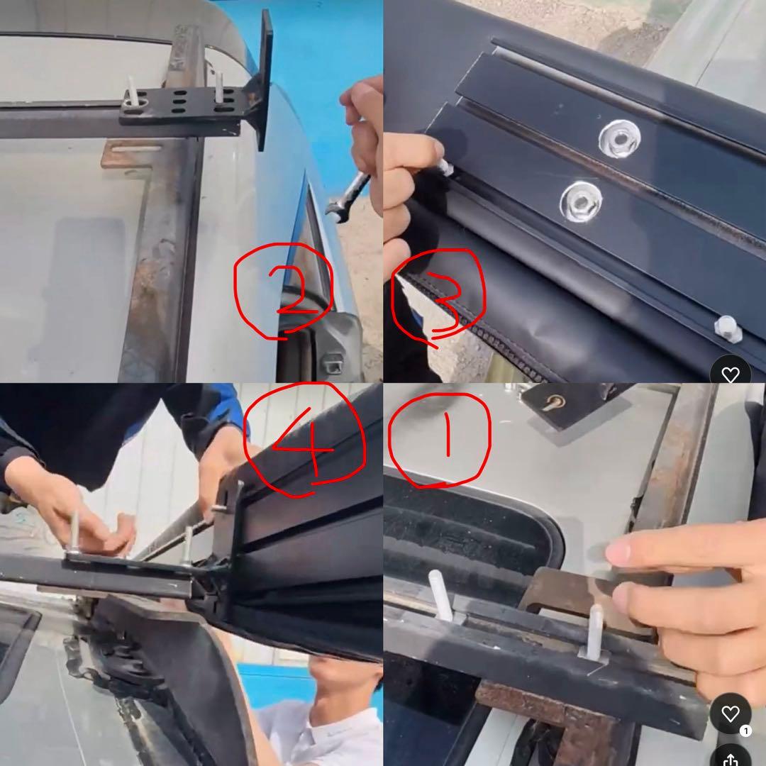 270度展開 カーサイドオーニング カーサイドタープ　運転席側用
