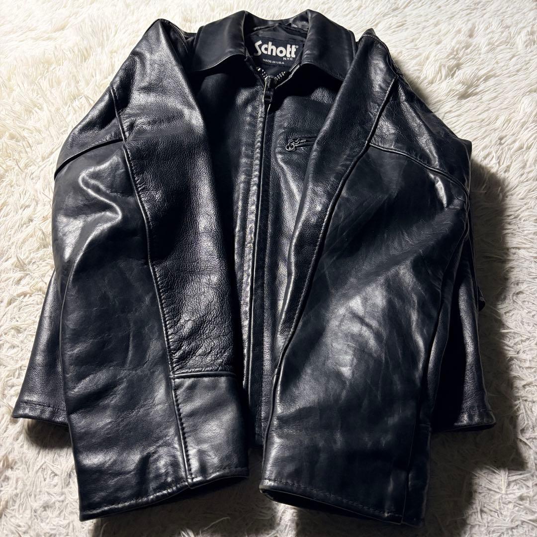 ゆ*う様 【米国製】schott トラッカージャケット　659 本革　36 US