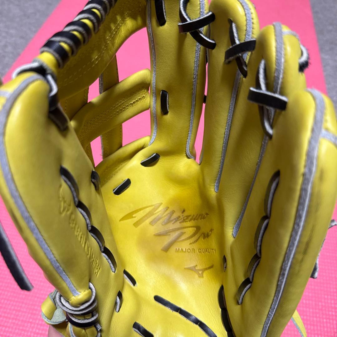 Mizuno 硬式グローブ イエロー