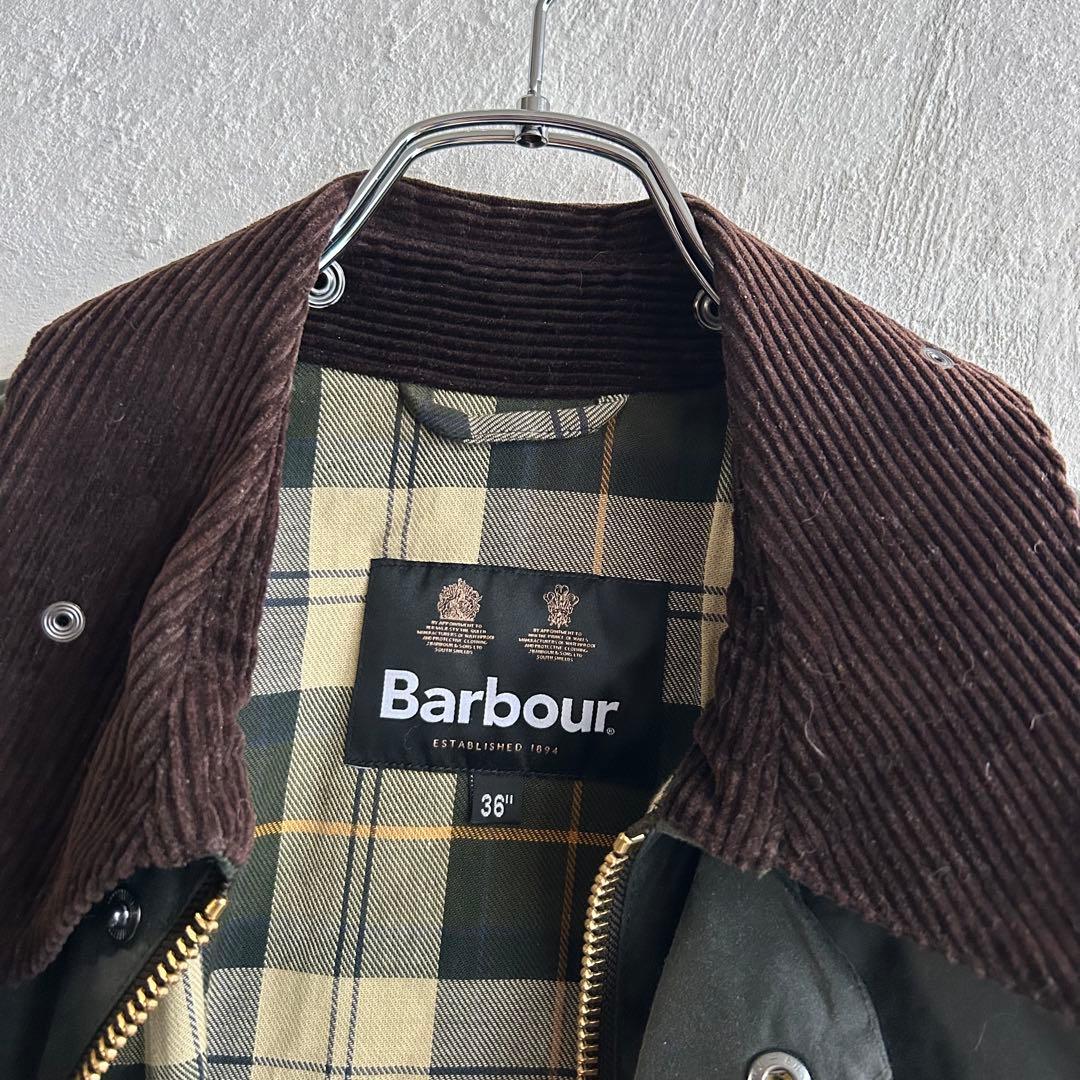 極美 BARBOUR TRANSPORT オイルドジャケット 36
