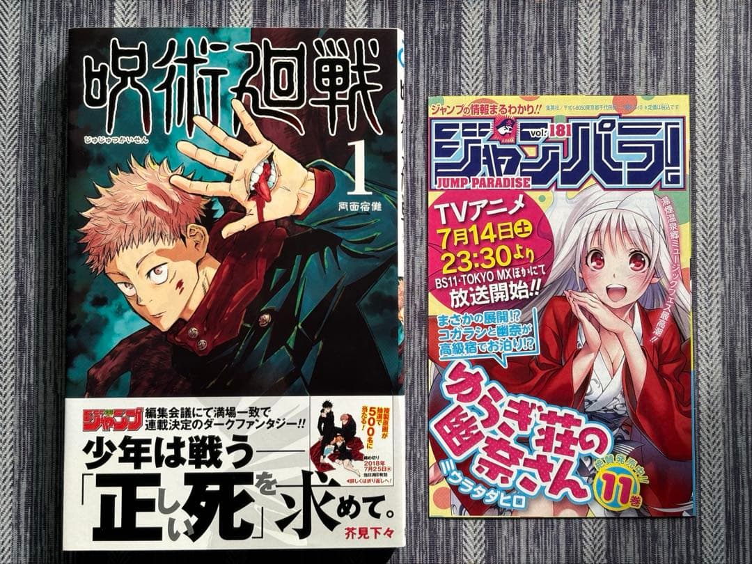 【美品】呪術廻戦 1巻　初版　初版帯・ジャンパラ付き