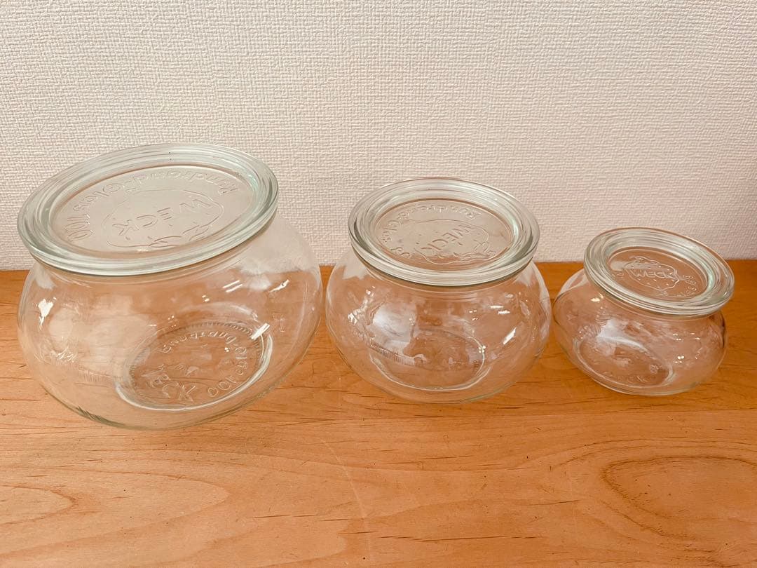 WECK まとめ売り 保存容器 ガラス容器 12個 付属品 シール