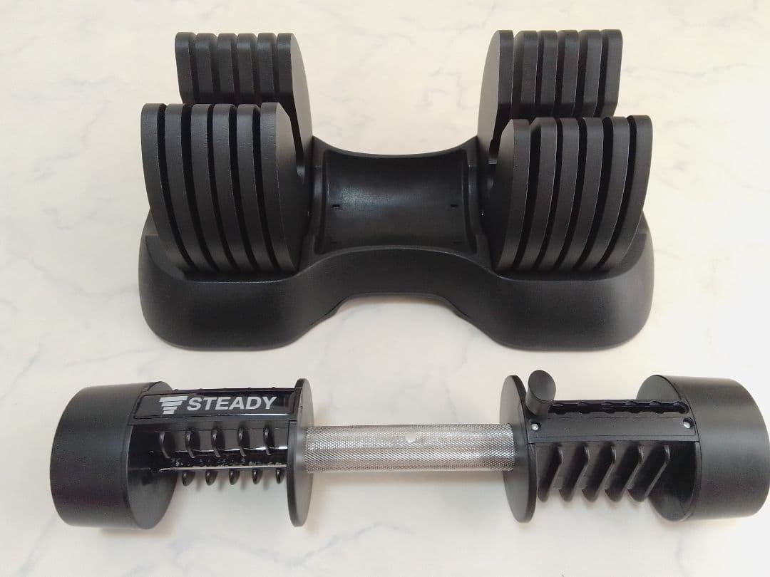 STEADY 可変式ダンベル 20kg ！①と同時購入のみ購入可！ ②