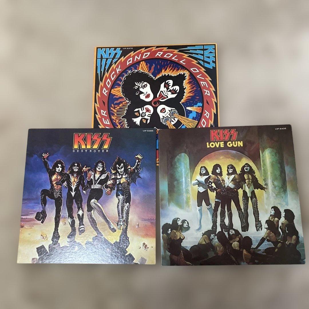 KISS レコード 3枚セット売り。 LOVE GUN 、DYNASTY、他