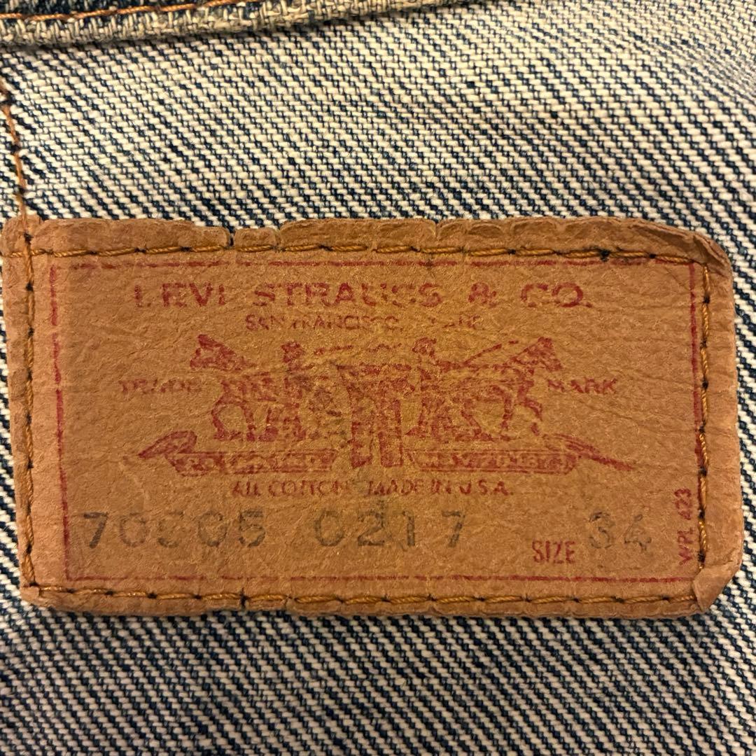 名*こ様 70s Levi's 70505 スモールe ボタン裏529