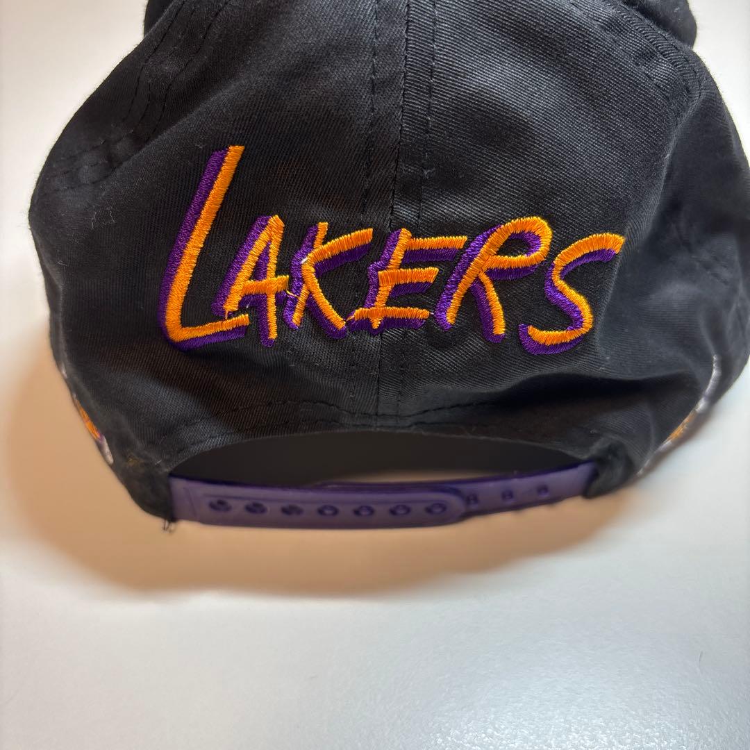 未使用 Vintage LAKERS レイカーズ キャップ 帽子 NBA 90s
