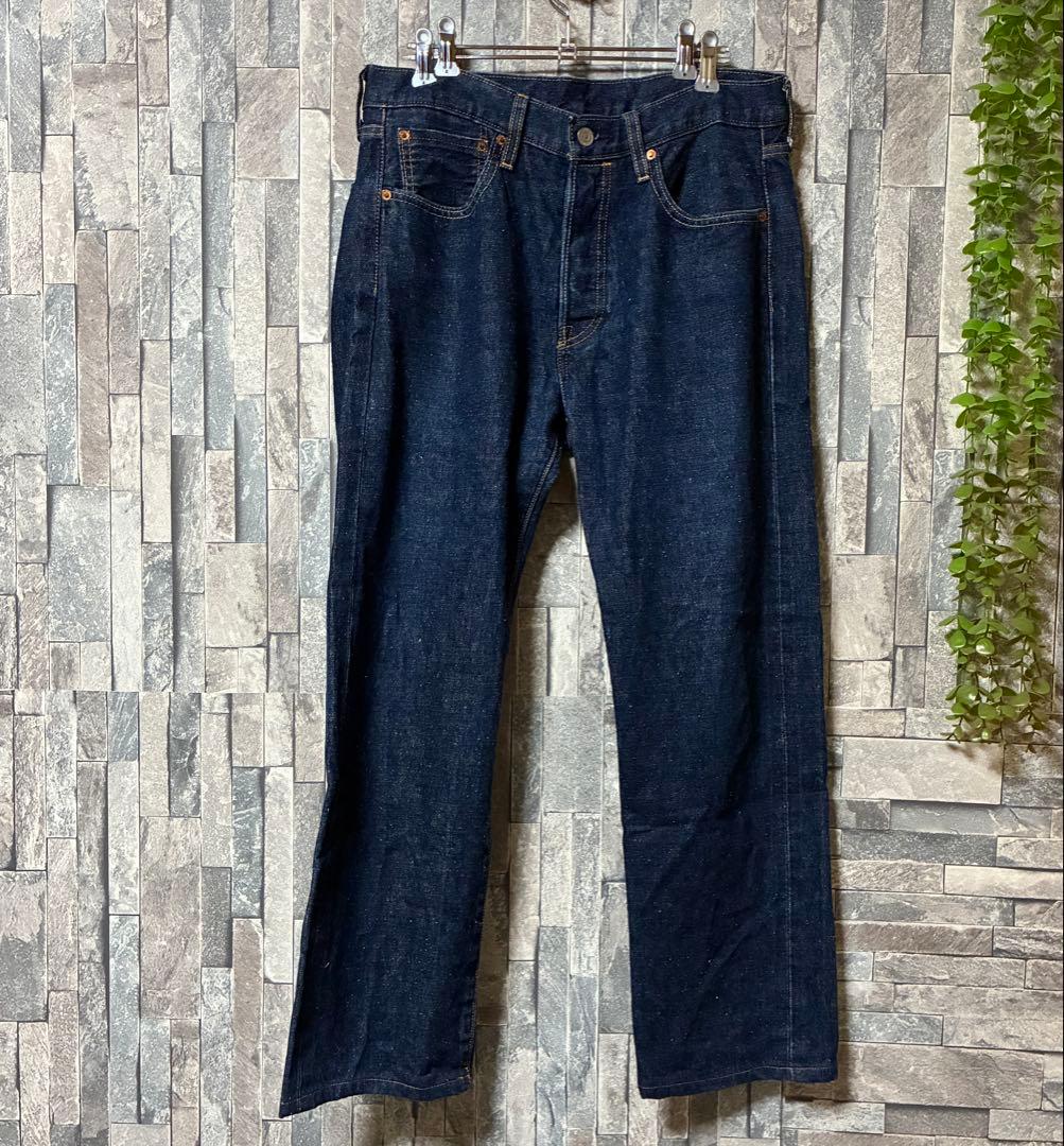 ✨極美品✨LEVI'S 501 赤耳 革パッチ W32 セルビッチデニム
