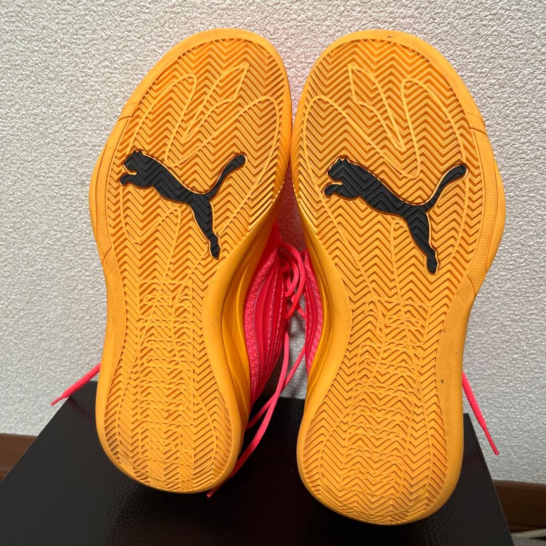 Puma バスケットボールシューズ ピンク/イエロー