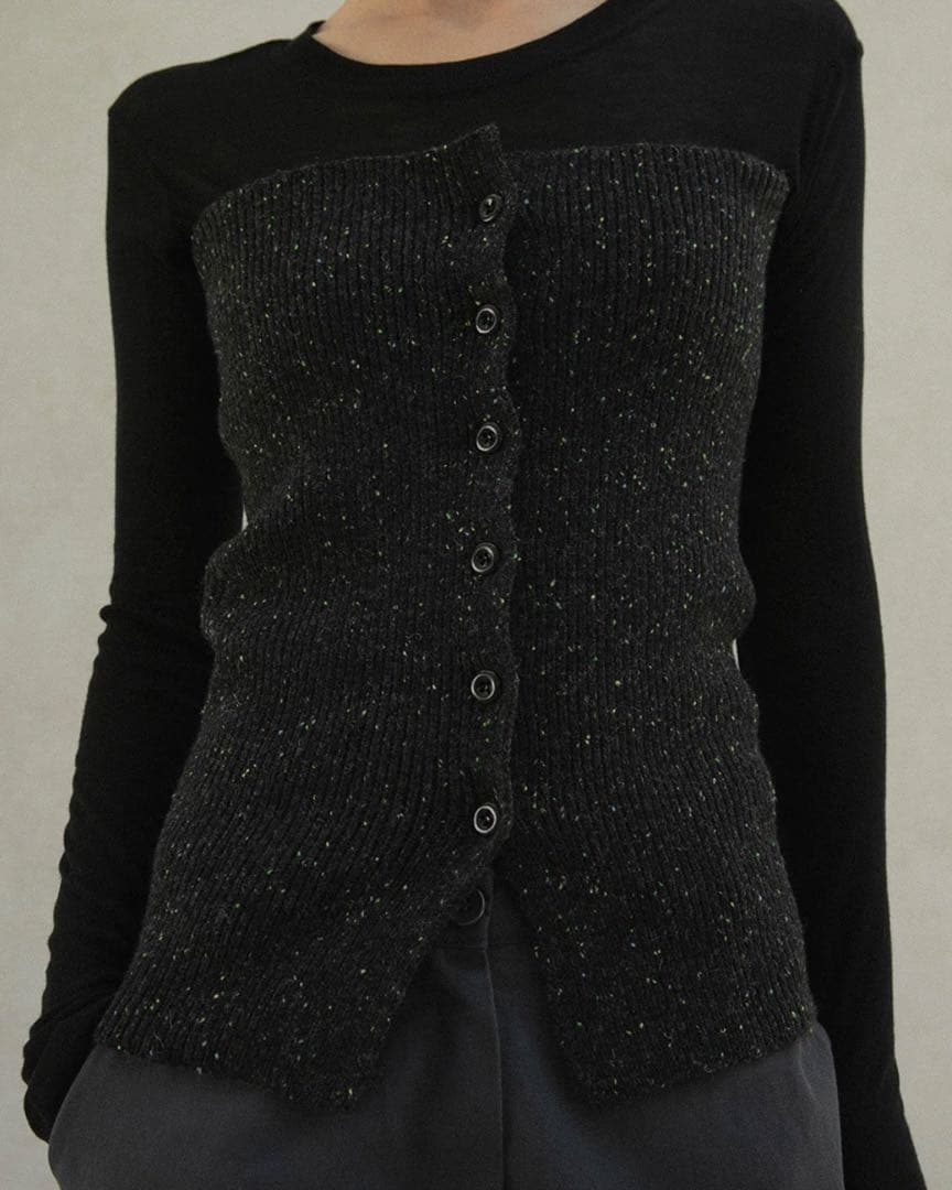 トップス OHOTORO / Mixed Tube Knit