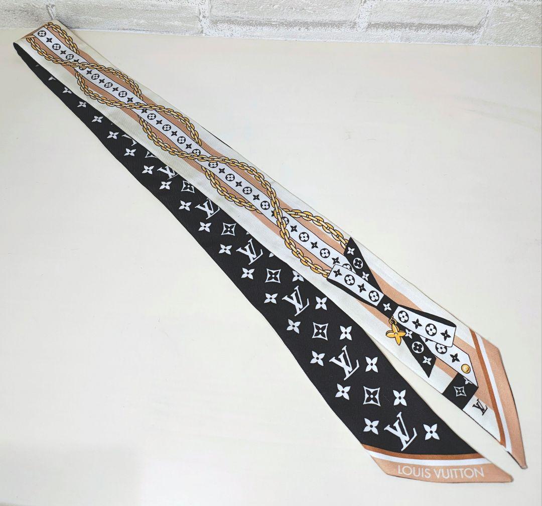 ヴィトン バンドーBB LV ボウ M96176 スカーフ 美品