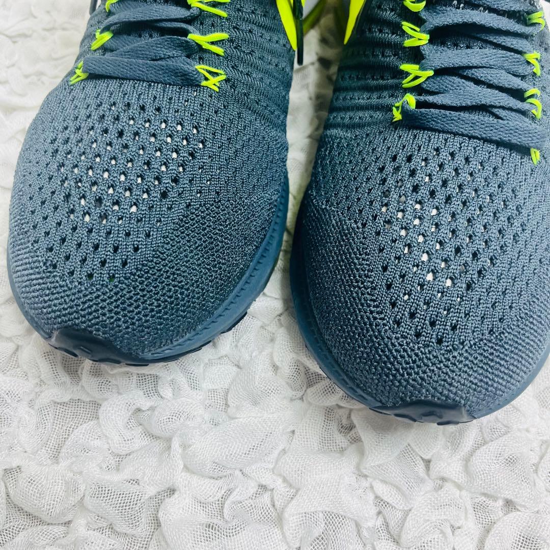 ナイキNIKEフライニットレーサー27.5完売品ランニングシューズマラソン蛍光