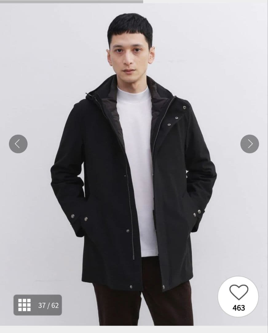 ​【3WAY】タケオキクチ ドビー ダウンライナー付ブルゾン ブラック M