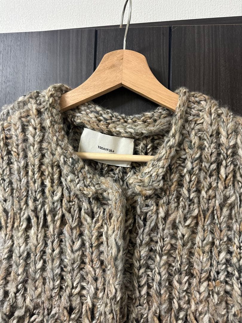 【todayful】 Mix Handknit Vest