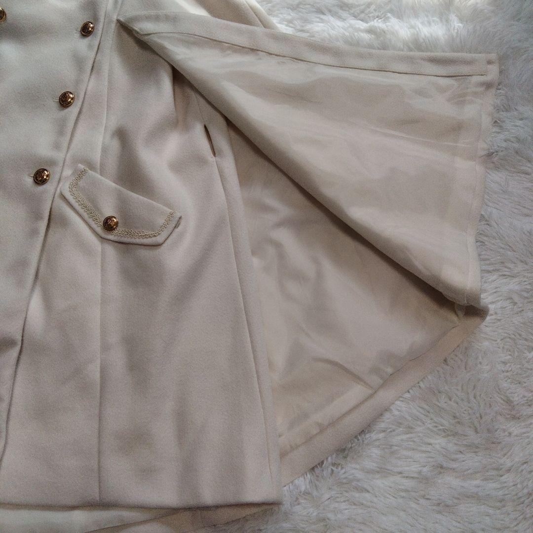 axes femme ダブルボタンケープコート